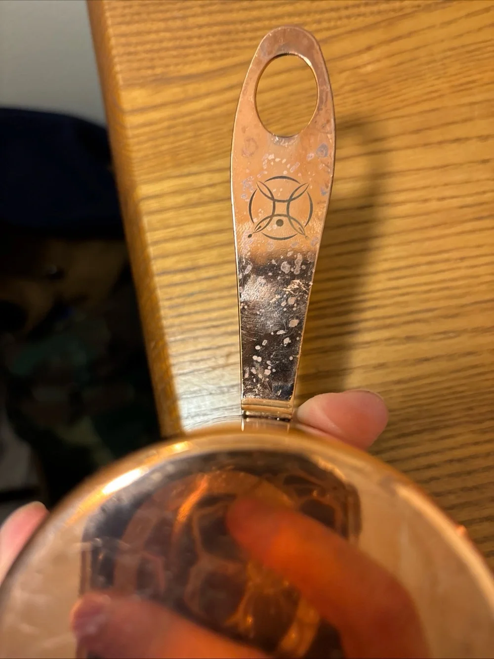 Copper-Tone Stainless Steel Nesting Measuring Cup Set - 4 Pieces